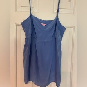 Lilly Pulitzer 100% Silk Baby doll Tank. Size Large